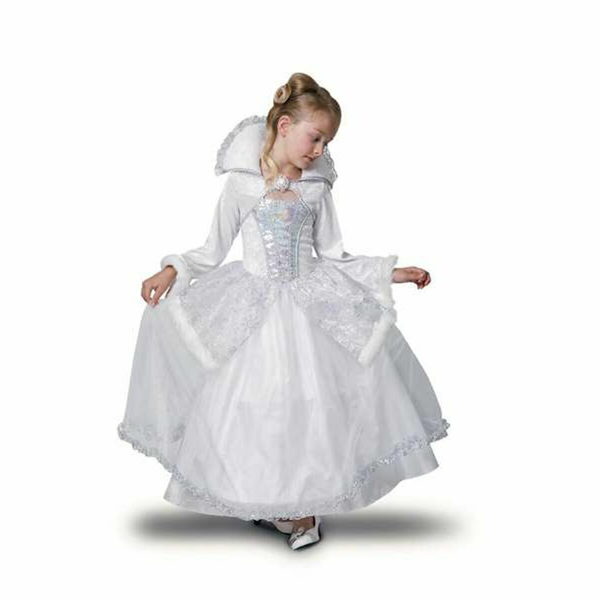 Costume for Children My Other Me Snow Princess Queen White