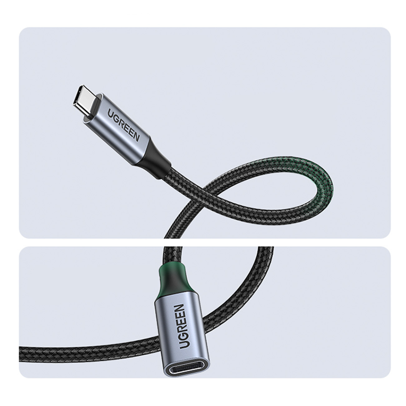 UGREEN US372 USB-C 3.1 Extension Cable 10Gb/s 1m gray