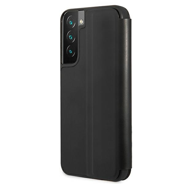 BMW BMBKS22MPUCARTCBK Samsung Galaxy S22+ Plus black bookcase M Collection Triangles