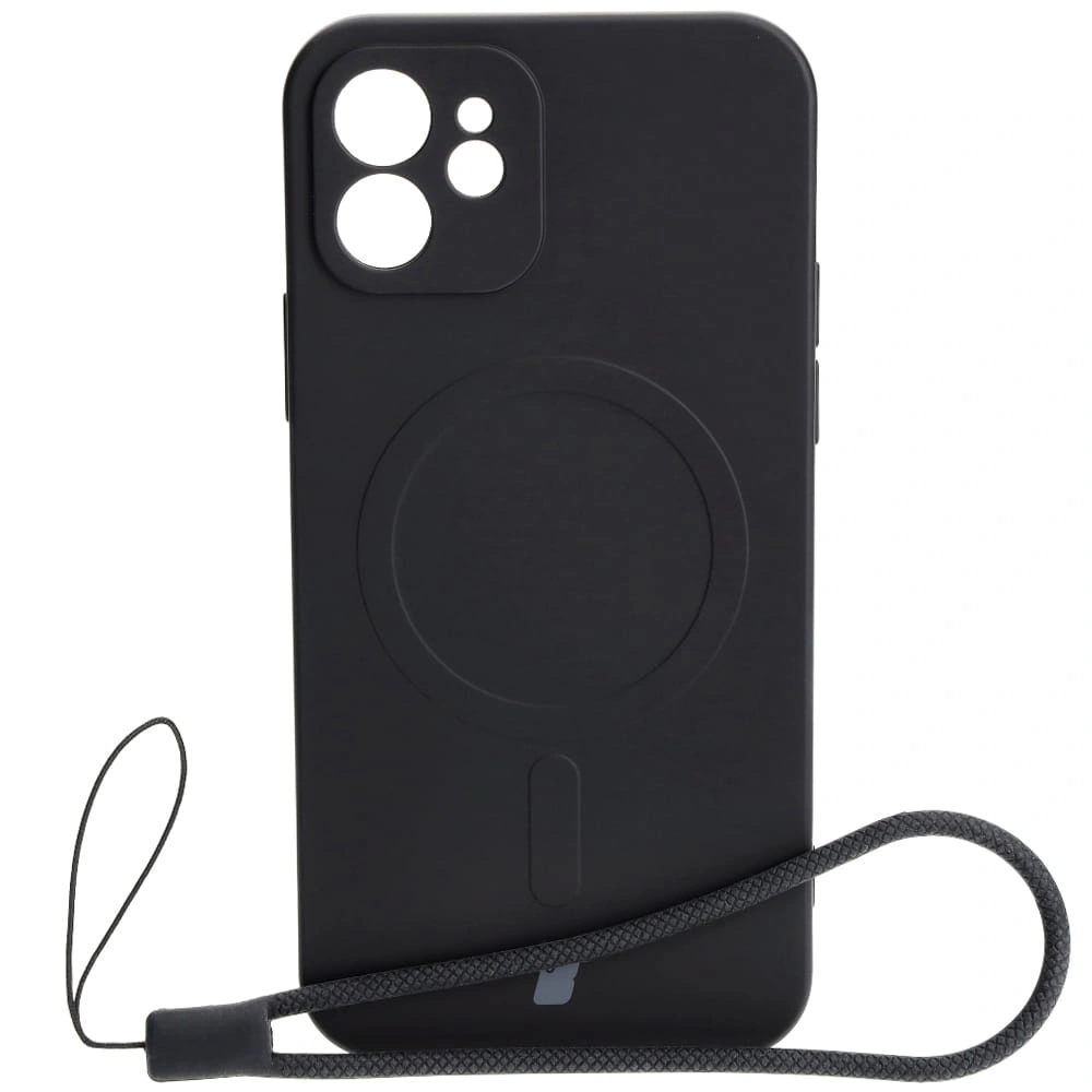 Bizon Case Silicone Magnetic Apple iPhone 12 black