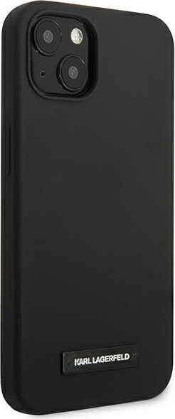 Karl Lagerfeld KLHCP13MSLMP1K Apple iPhone 13 hardcase black Silicone Plaque