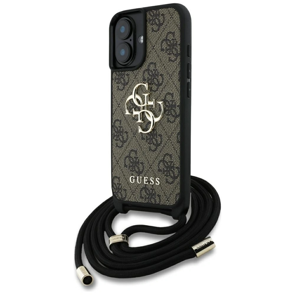 Guess 4G Big Logo Cord Stap Crossbody Apple iPhone 16 brown