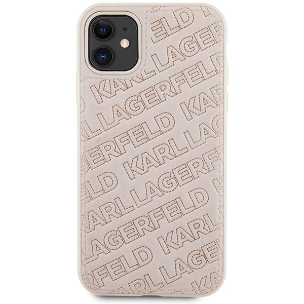Karl Lagerfeld KLHCN61PQKPMP Apple iPhone XR / 11 hardcase Quilted K Pattern pink