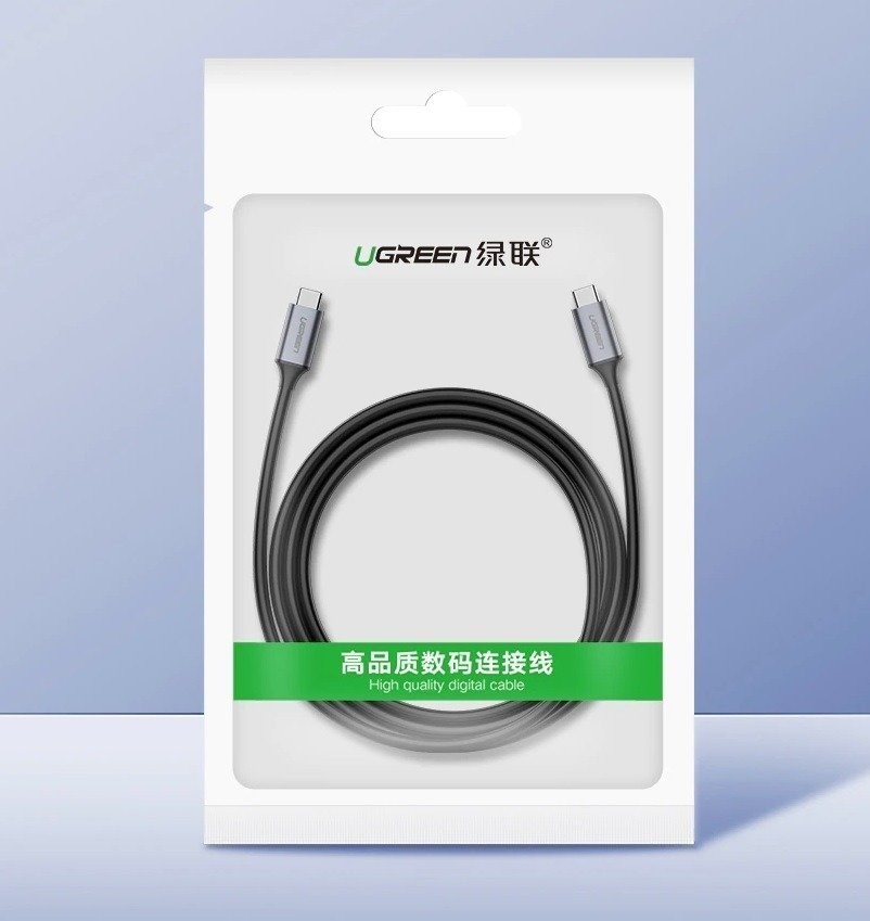Kabel USB-C 3.1 PD UGREEN Power Delivery 60W 1,5m (czarny)