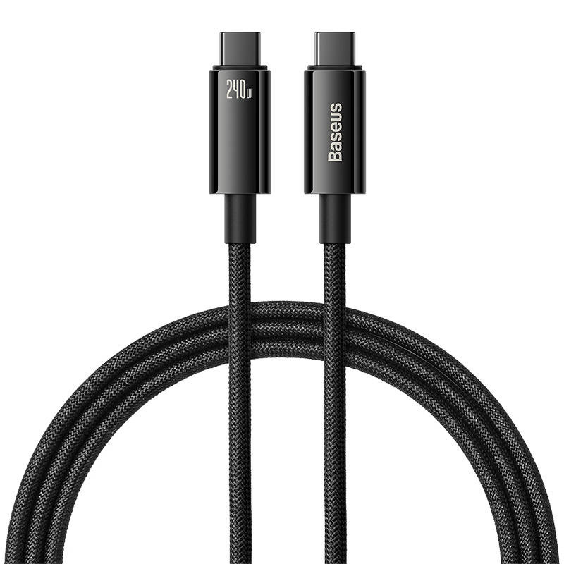 Baseus Tungsten Gold USB-C/USB-C Cable 240W 1m (black)
