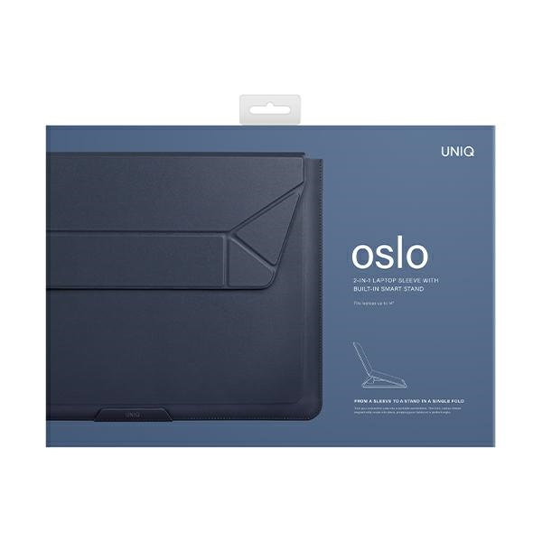 UNIQ Oslo laptop Sleeve 14 inch abyss blue