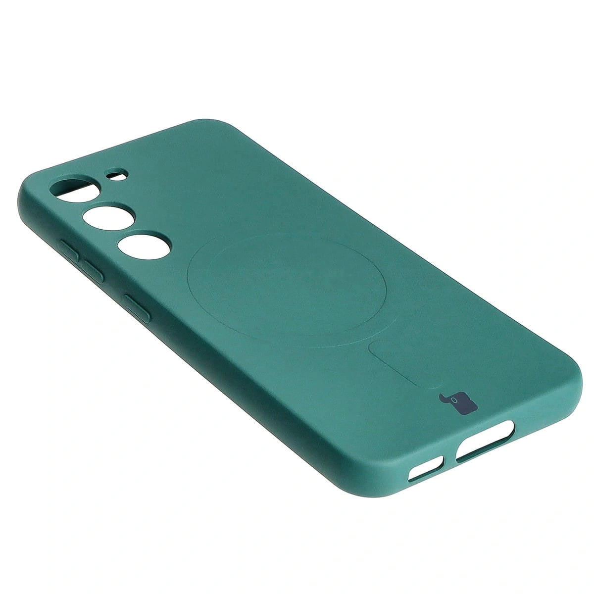 Bizon Case Silicone Magnetic Samsung Galaxy S23 dark green