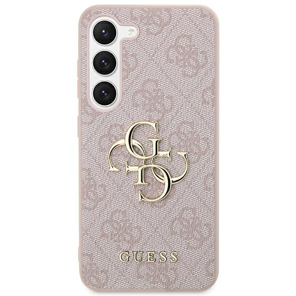 Guess GUHCS24L4GMGPI Samsung Galaxy S24 Ultra hardcase 4G Big Metal Logo pink