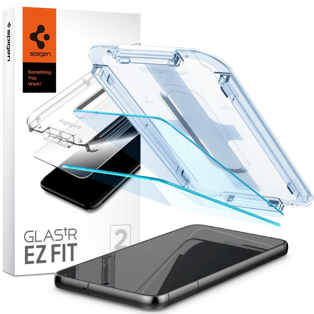 Spigen GLAS.tR ez Fit Samsung Galaxy S23 Clear [2 PACK]