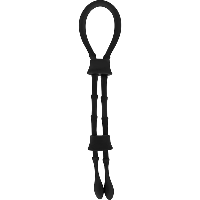 OHMAMA SILICONE CORD-COCK AND TESTICLES RING