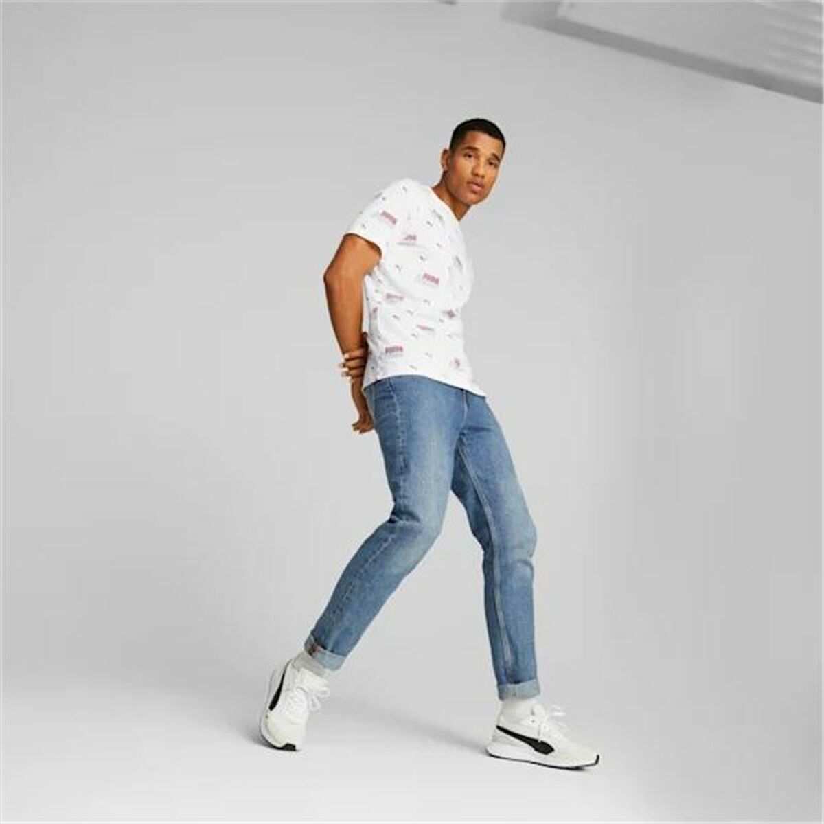 T-shirt Puma Ess+ Logo Power White Unisex T-shirt Puma Ess+ Logo Power White Unisex
