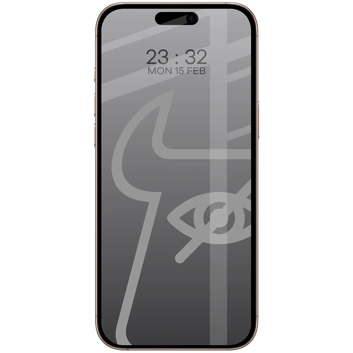 Prywatyzujące szkło hartowane Bizon Glass Edge Shadow Duo do do Apple iPhone 16 Pro Max przyciemniane z czarną ramką [2 PACK]