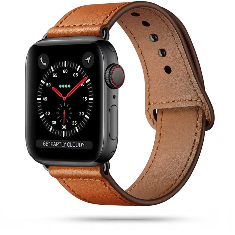 Tech-protect Leatherfit Apple Watch SE/6/5/4 42/44mm Brown