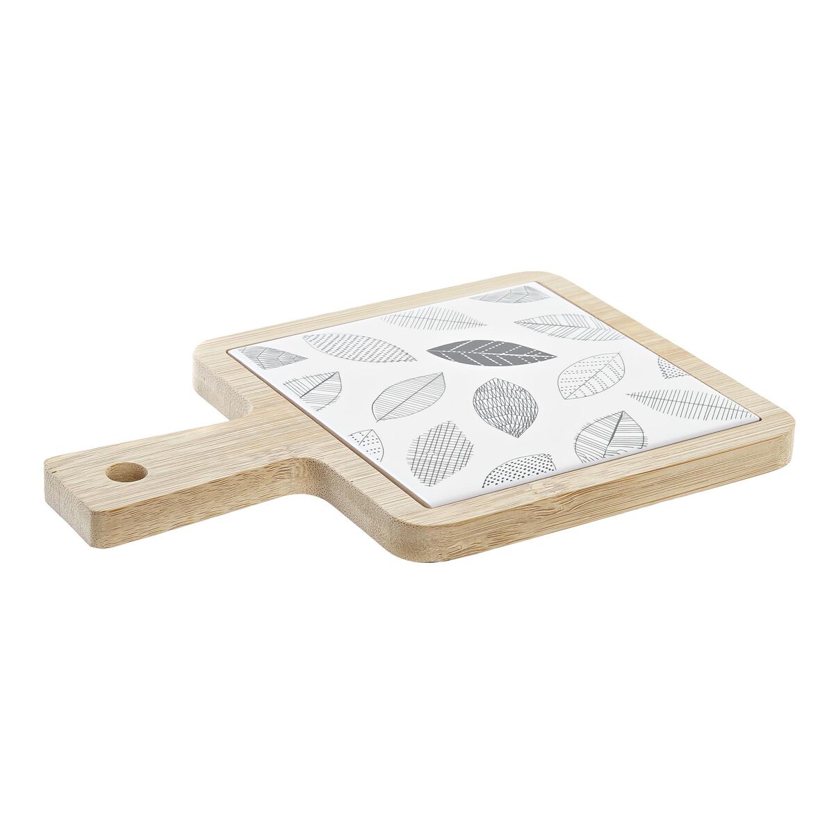 Snack tray DKD Home Decor 18 x 12 x 1 cm Sheets Stoneware Cottage
