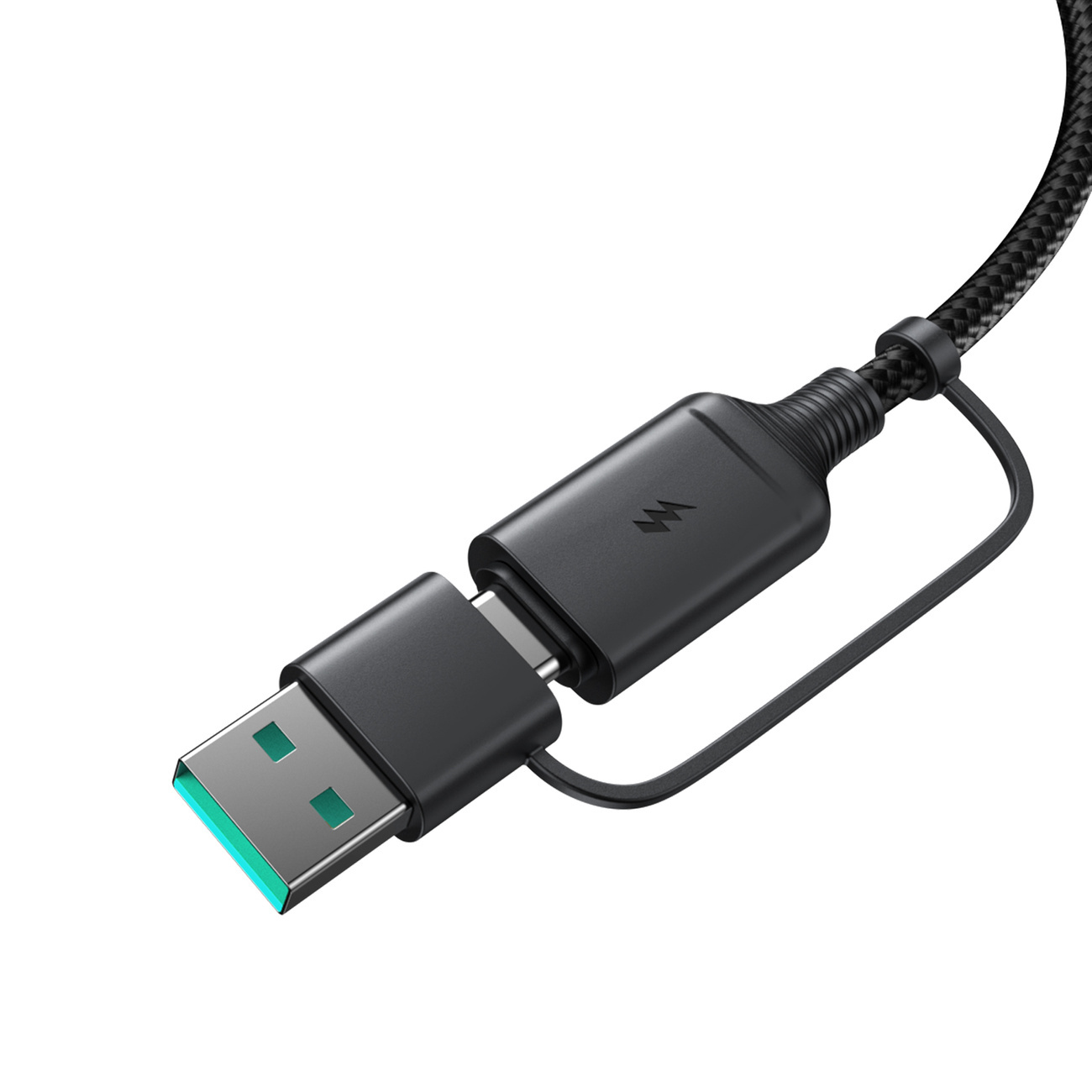 Joyroom JR-WQM03 inductive charger USB-A / USB-C 15W black