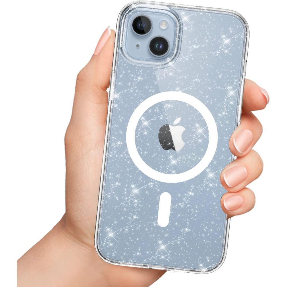 Tech-protect Flexair Hybrid MagSafe Apple iPhone 15 Pro Max Glitter Clear