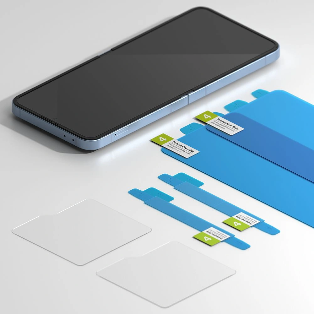 Protector Kit Ringke 3in1 Protector Samsung Galaxy Z Flip 6 Clear [2 PACK]