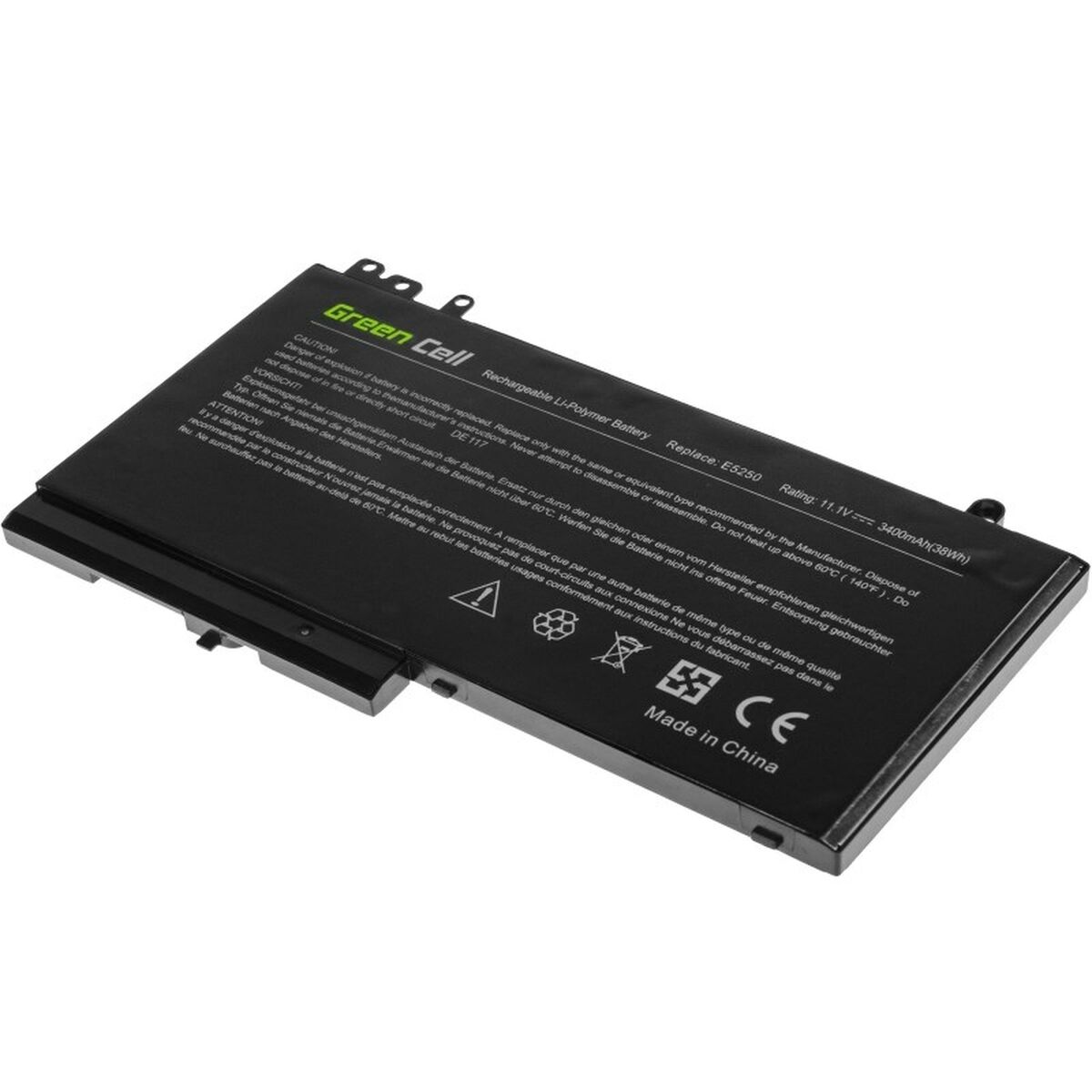 Notebook Battery Green Cell DE117 Black 3400 mAh