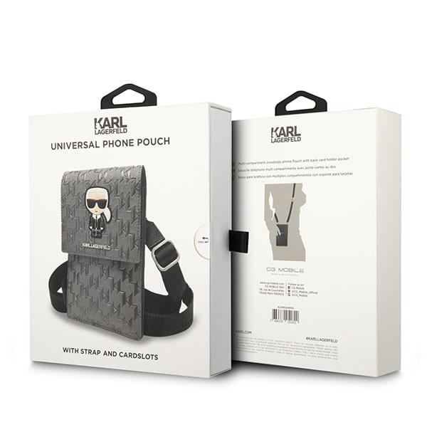 Karl Lagerfeld Bag KLWBSAMIPG silver Ikonik Karl Monogram Patch
