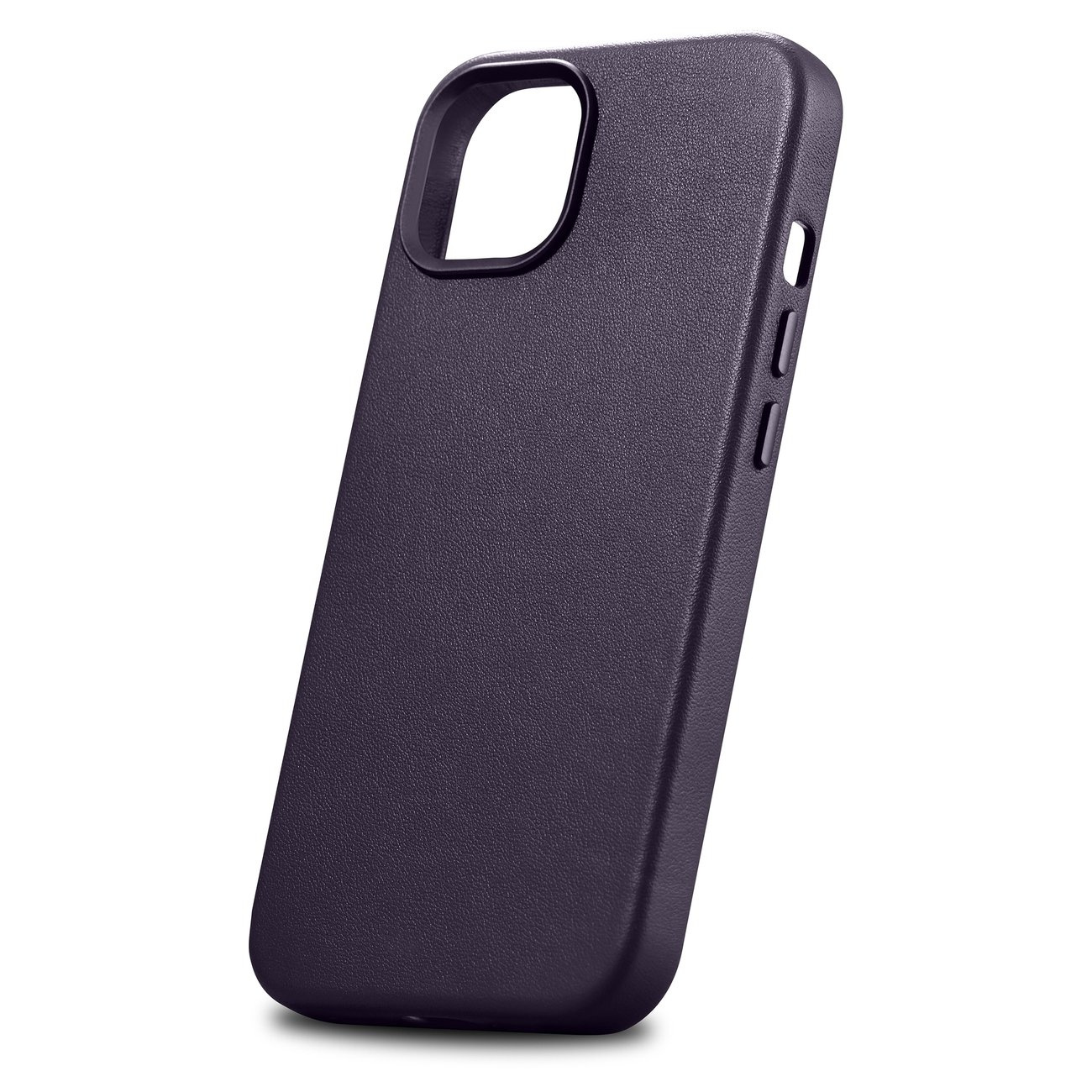 iCarer Case Leather MagSafe Apple iPhone 14 Plus dark purple