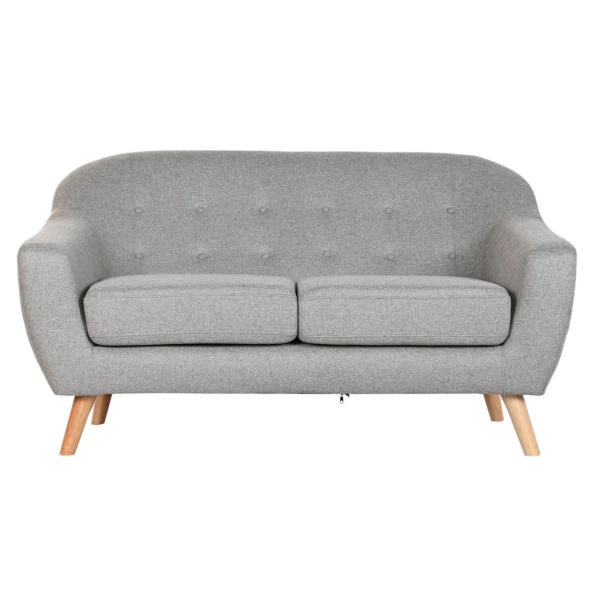 Sofa Home ESPRIT Grey Cream Natural Scandi 146 x 84 x 82 cm