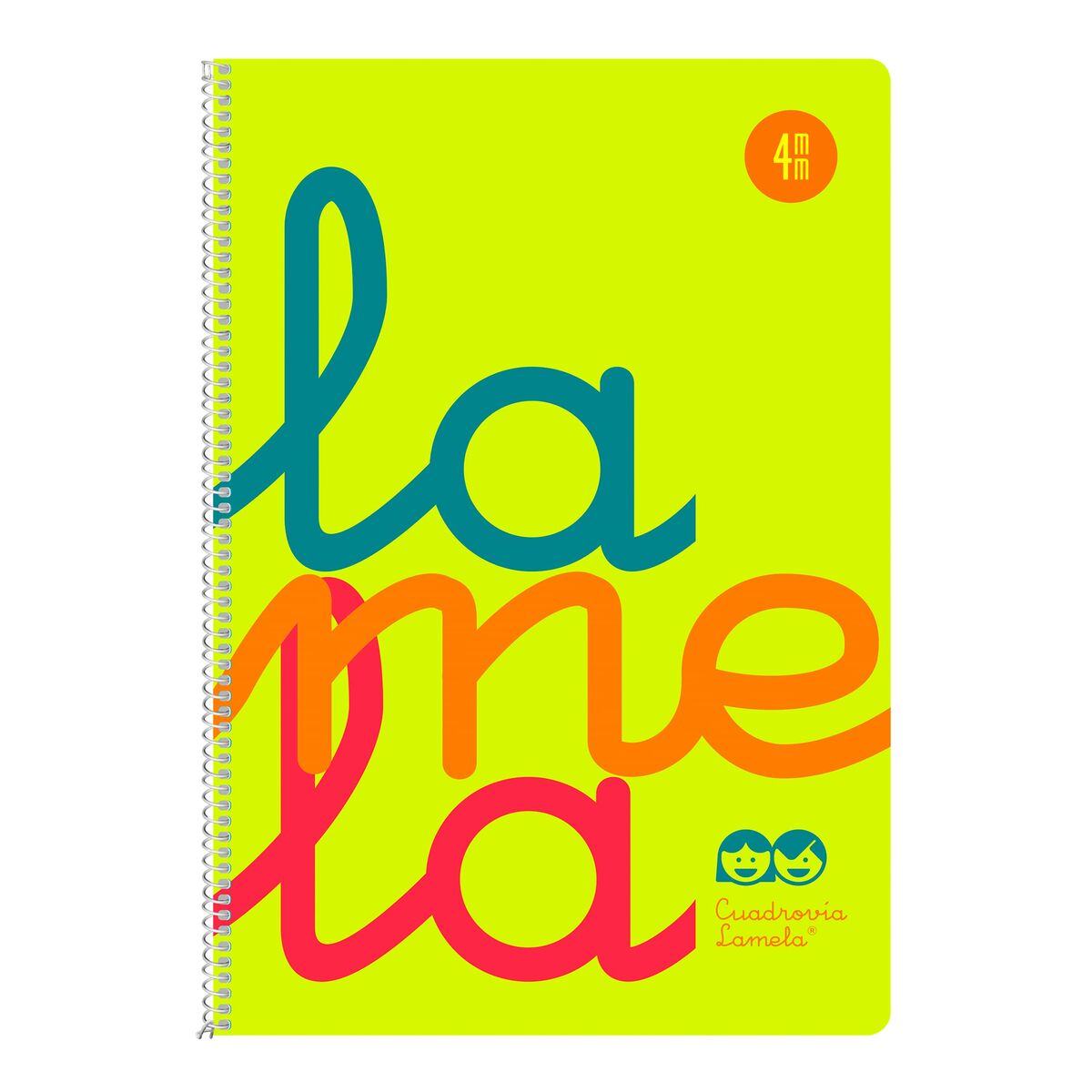 Notebook Lamela Multicolour 80 Sheets Quarto (5 Units)
