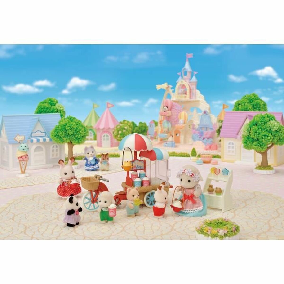 Doll Sylvanian Families Popcorn Delivery Trike Action Figure