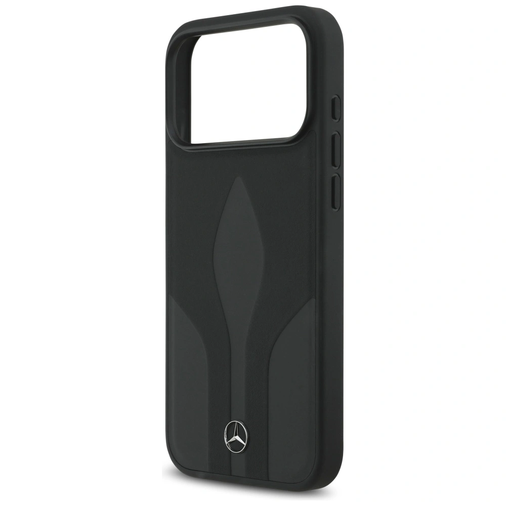 Etui Mercedes Leather The Move MagSafe do Apple iPhone 17 Pro Max czarny