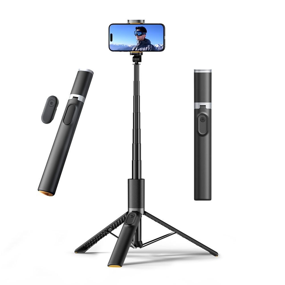 Tech-Protect L08s Bluetooth Selfie Stick Tripod Black