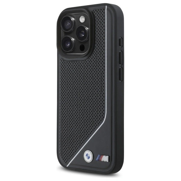 BMW BMHMP16L23PUCPK Apple iPhone 16 Pro hardcase M Perforated Twisted Line MagSafe black