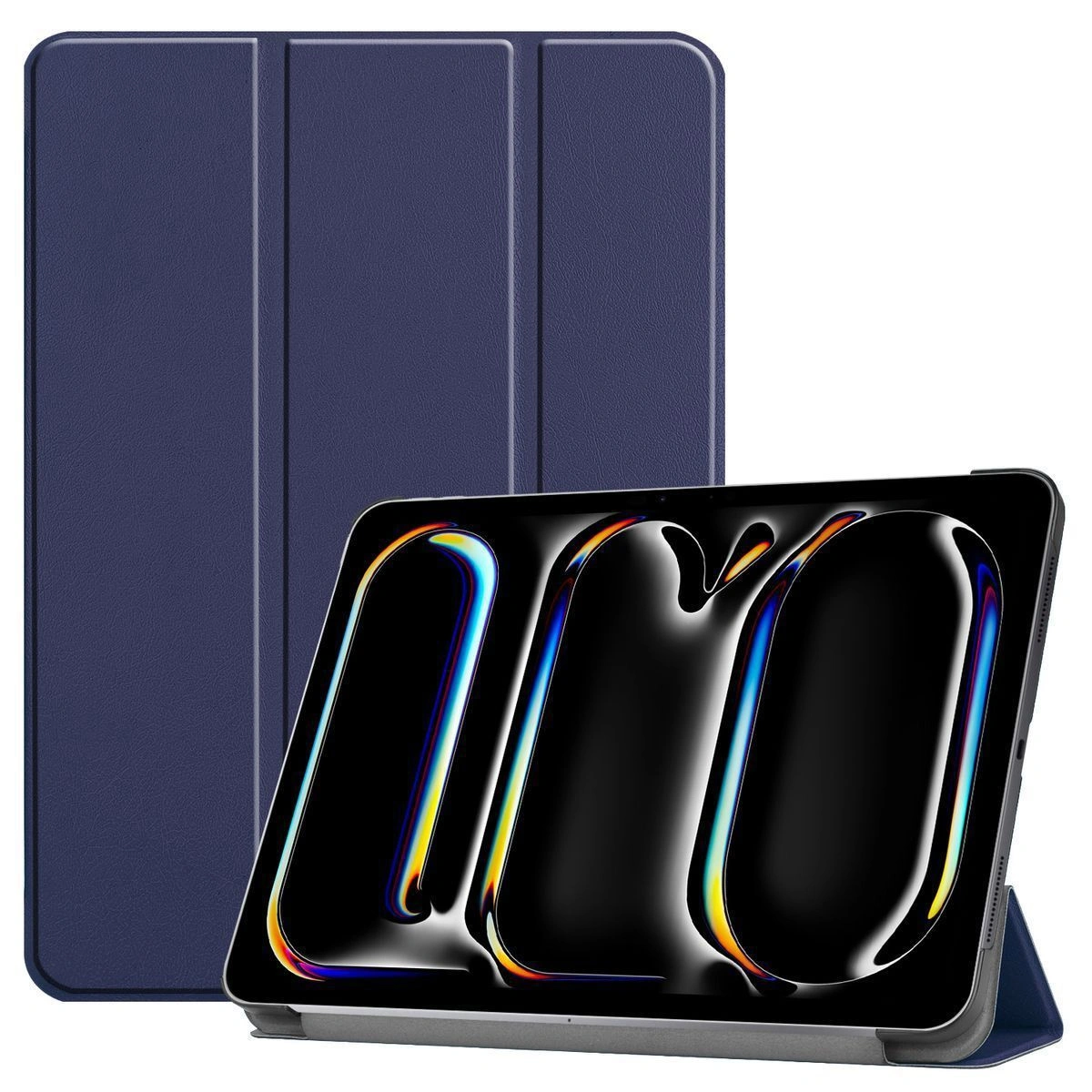 Bizon Case Tab Croc Apple iPad Pro 13" 7 gen. 2024 navy blue