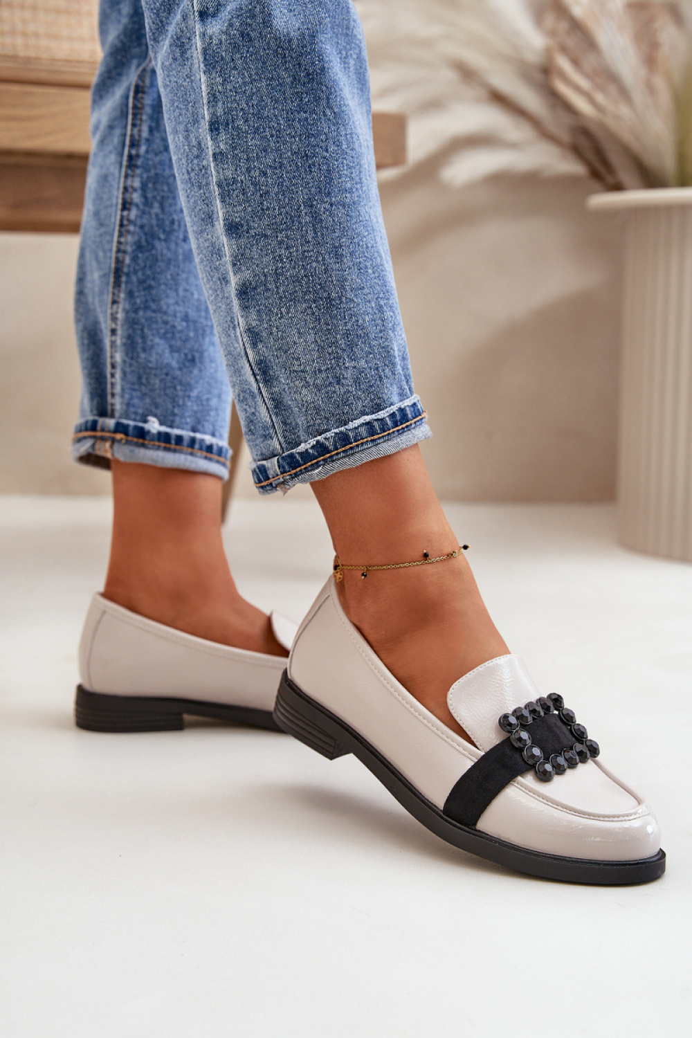 Mocassin model 199816 Step in style  grey