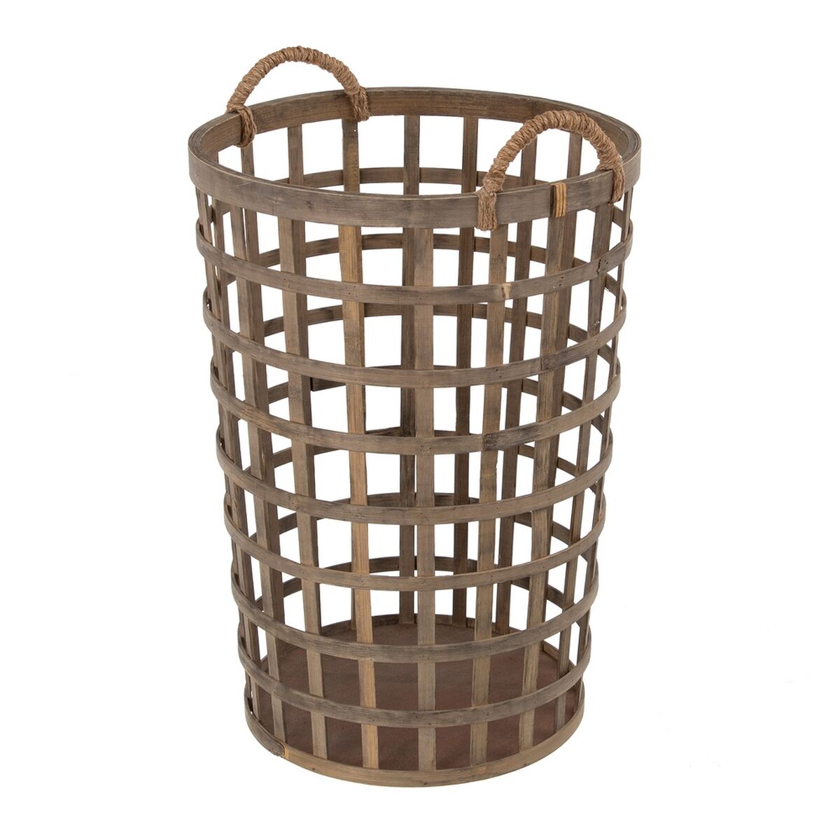 Set of Baskets 41 x 41 x 56 cm Natural Bamboo (3 Pieces)