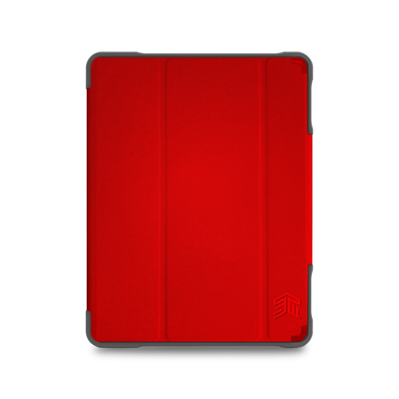 STM Dux Plus Duo Apple iPad 10.2 2019/2020/2021 (7, 8, 9 gen) MIL-STD-810G Pencil charger (Red)