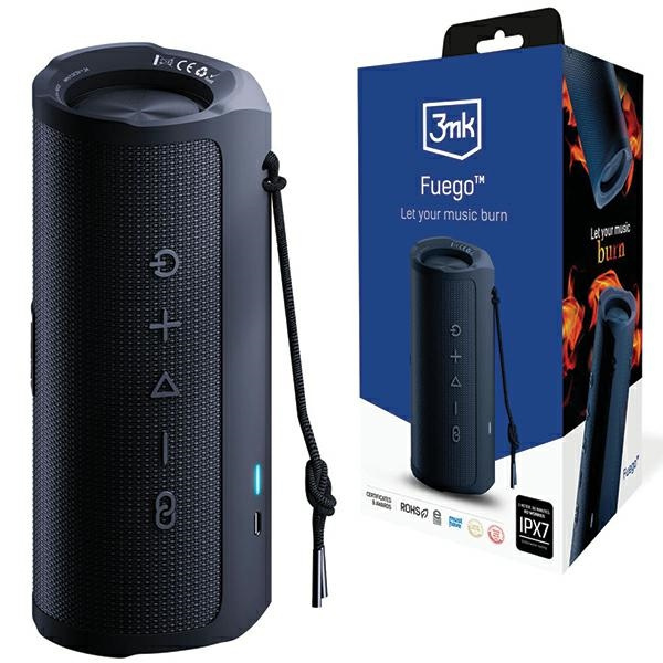3MK Fuego 30W Bluetooth 5.3 TWS wireless speaker IPX7 black