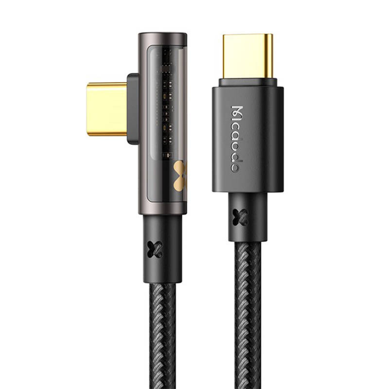 Mcdodo Prism CA-3401 USB-C/USB-C Angle Cable 100W, 1.8m (black)