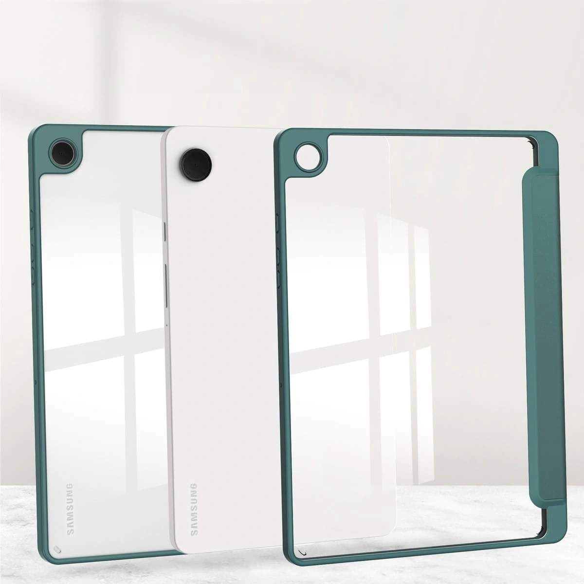 Bizon Case Tab Clear Matt Samsung Galaxy Tab A9 Plus dark green
