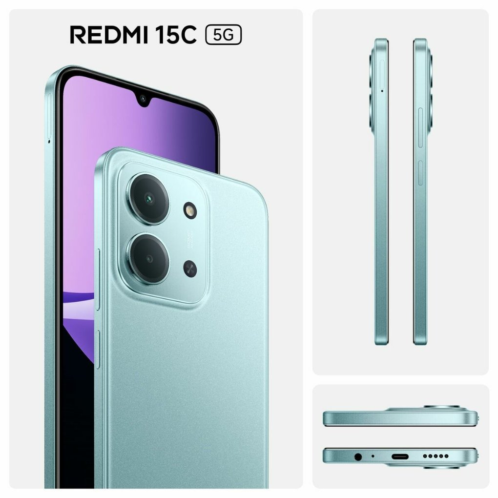 Smartphone Xiaomi Redmi 15C 6,9" Octa Core 4 GB RAM 128 GB Green Smartphone Xiaomi Redmi 15C 6,9" Octa Core 4 GB RAM 128 GB Green
