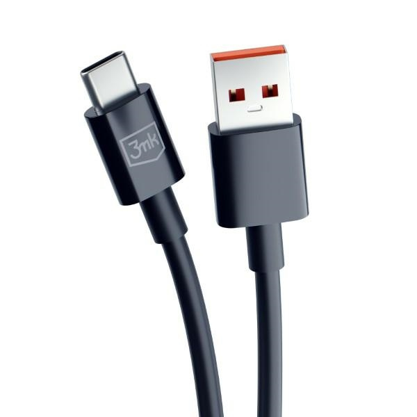 3MK cable Hyper USB-A / USB-C 1.2m 5A black