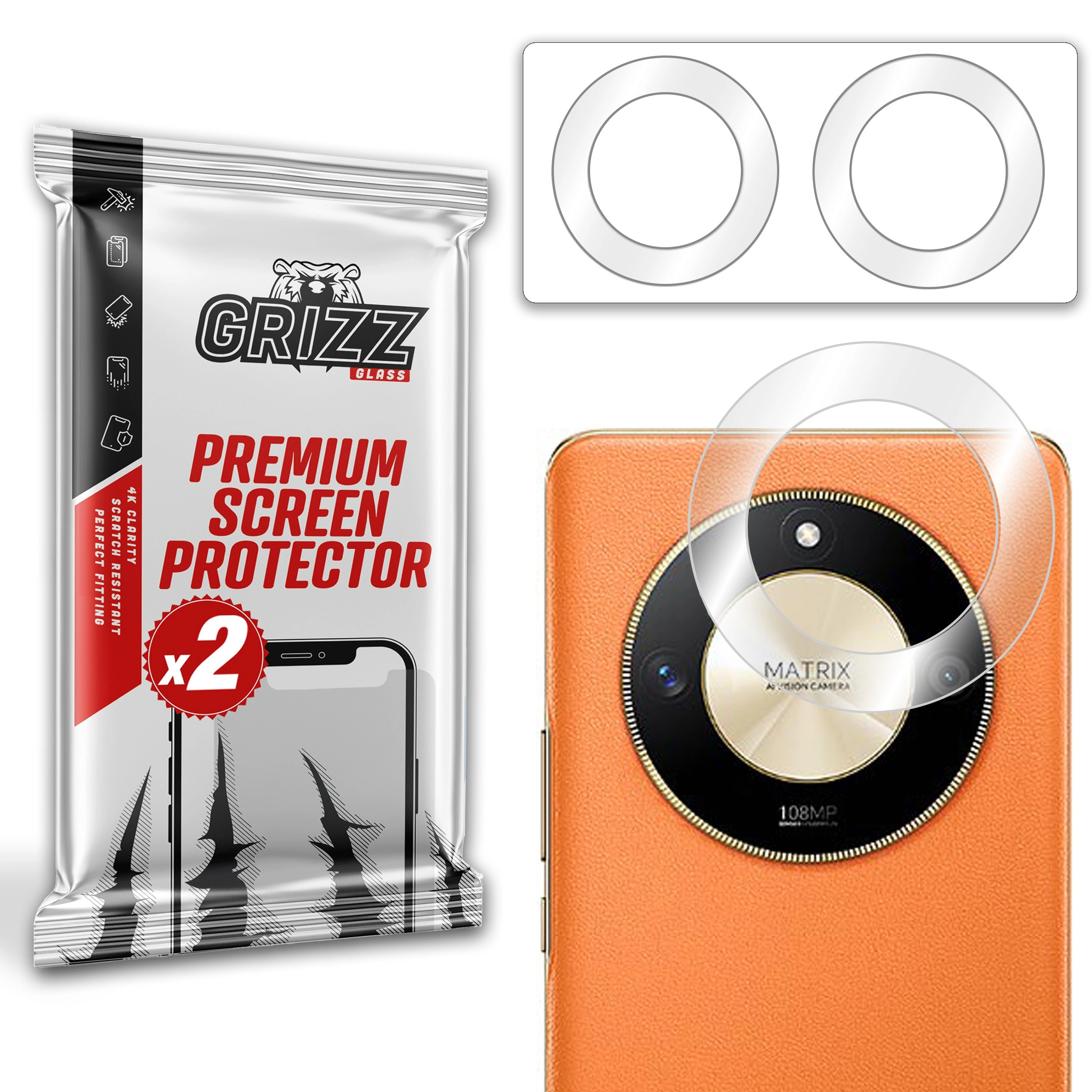 GrizzGlass HybridGlass Camera Honor X60