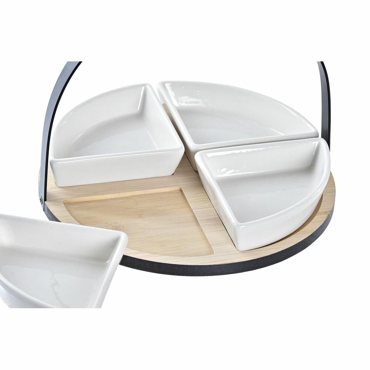 Appetizer Set DKD Home Decor 21,5 x 21,5 x 14 cm Metal Stoneware Loft