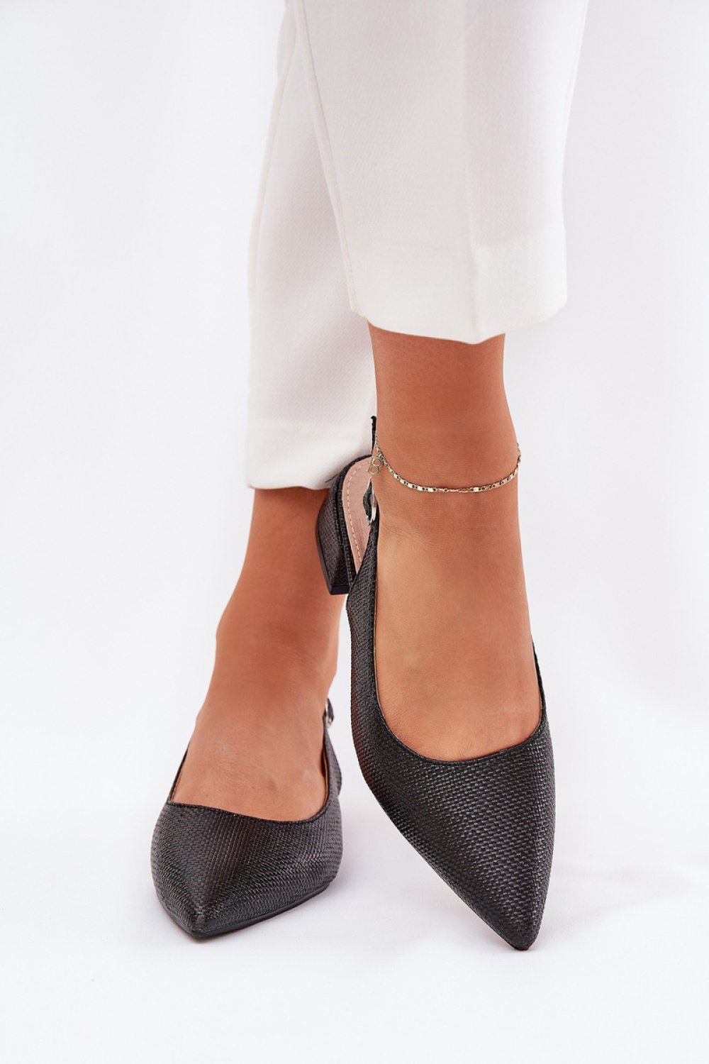  Heel sandals model Step in style  black