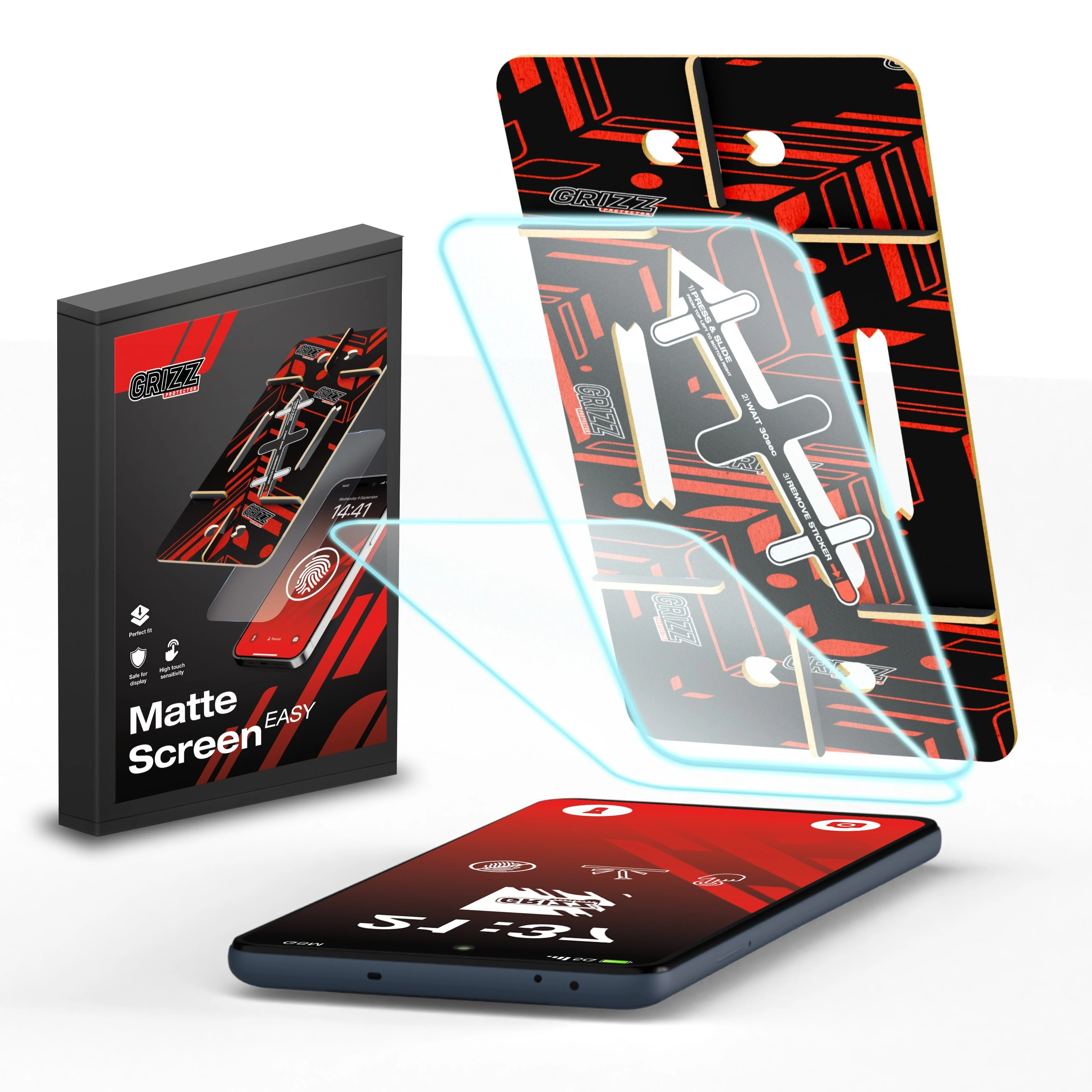 GrizzGlass MatteScreen Easy Samsung Galaxy A55 [2 PACK]
