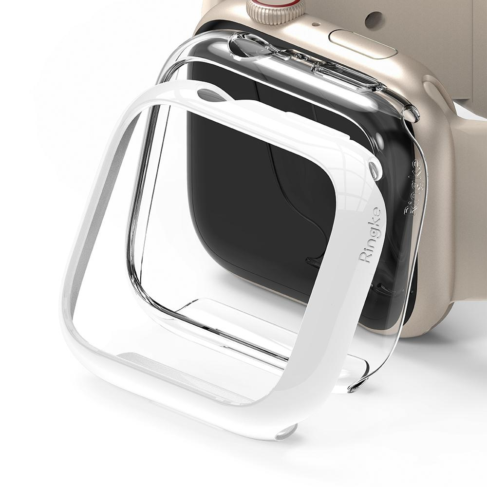 Ringke Slim Apple Watch 7 41mm Clear + White [2 PACK]