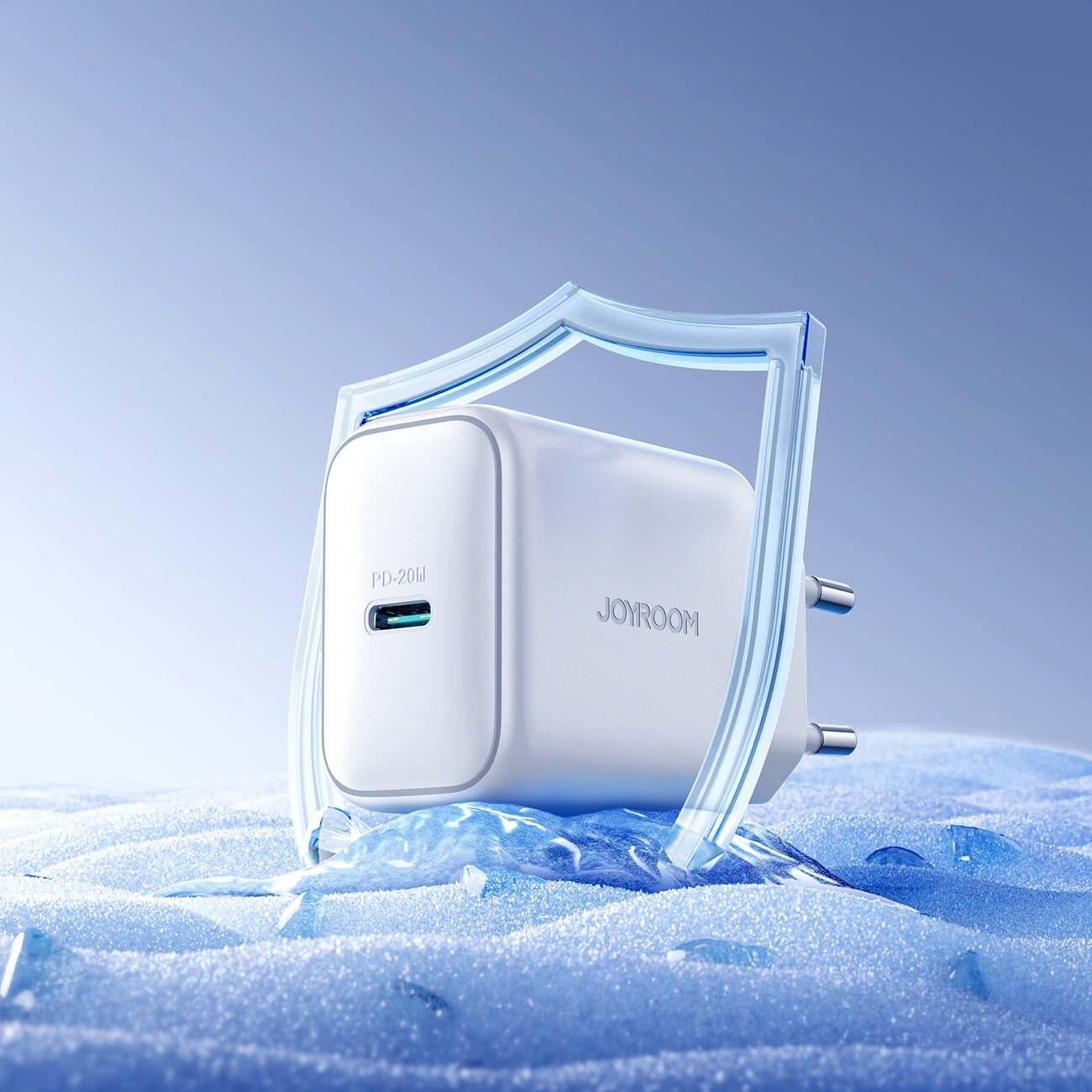 Joyroom JR-TCF20 wall charger USB-C PD 20W white