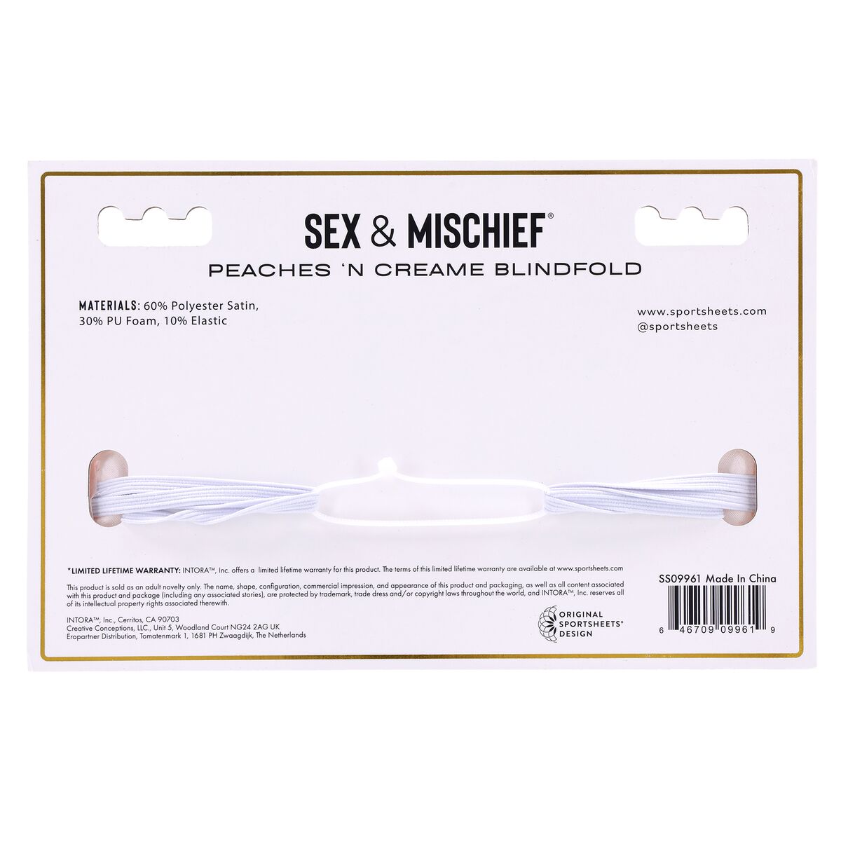 Blindfold Sportsheets Peaches 'n CreaMe