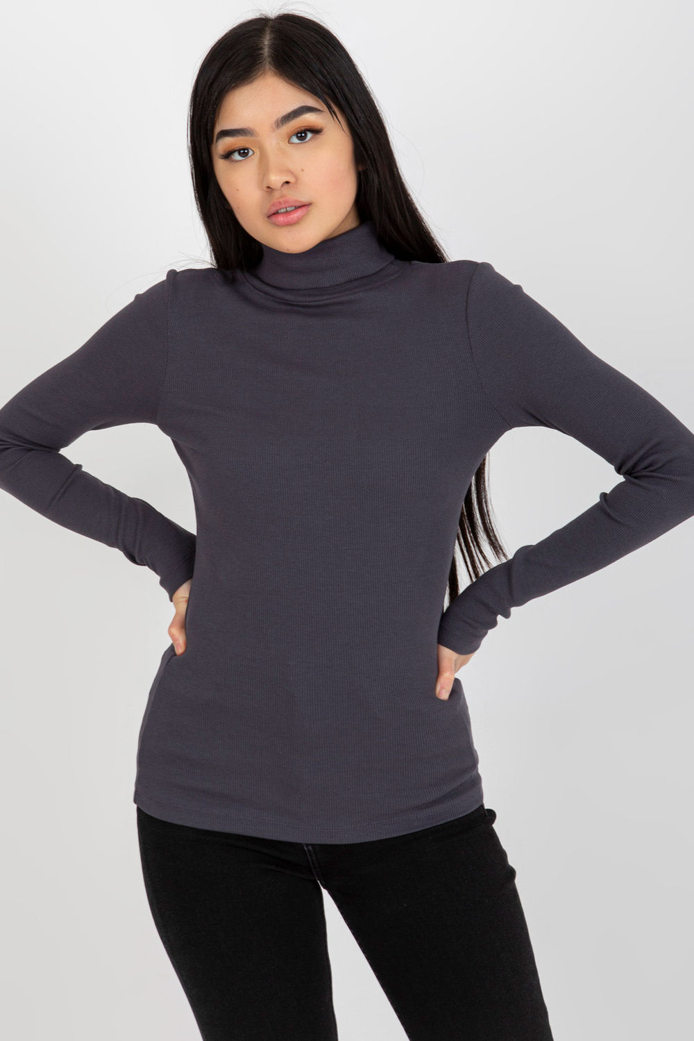  Turtleneck model 175091 Rue Paris  grey
