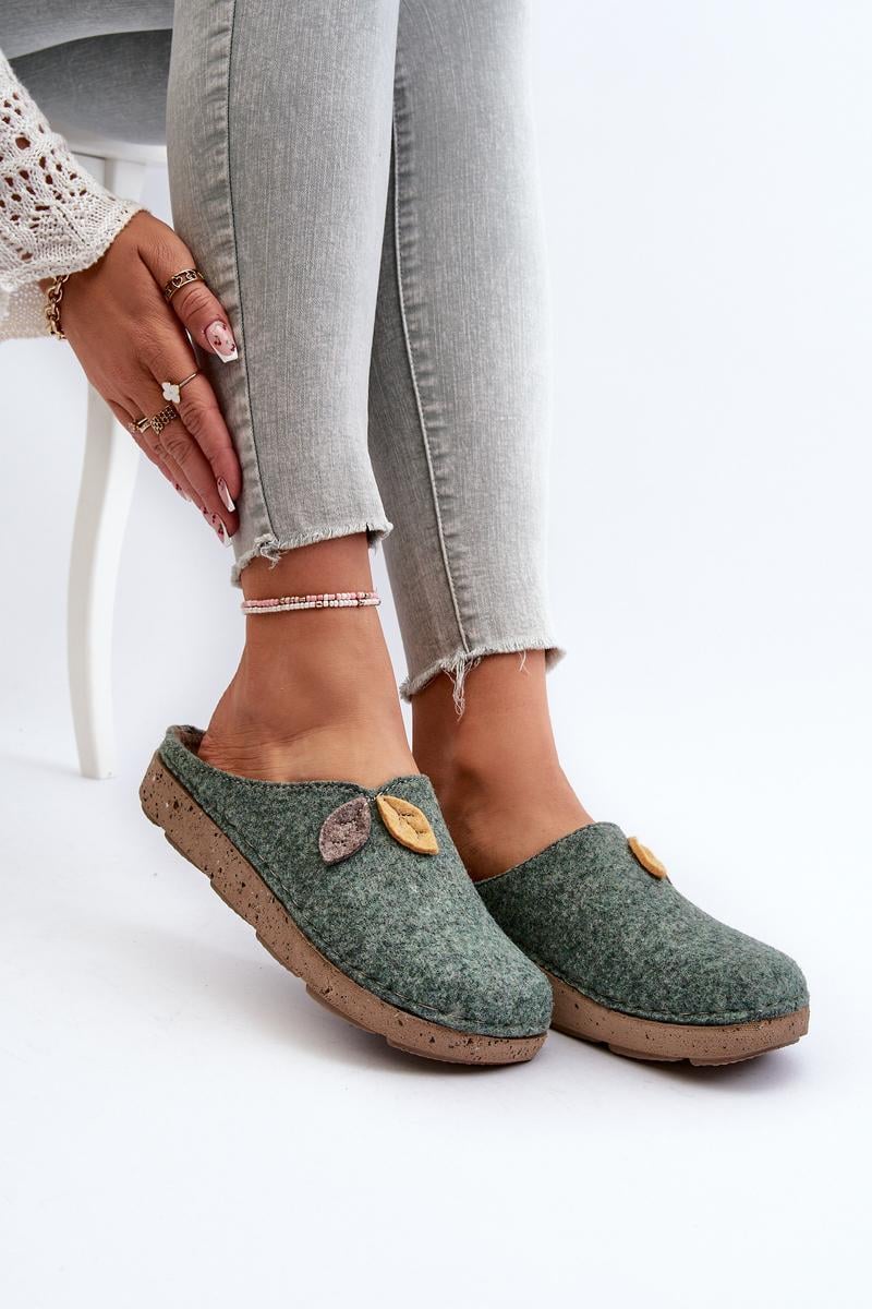  Slippers model 197412 Step in style  green