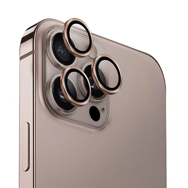UNIQ Optix Aluminium Camera Lens Protector Apple iPhone 16 Pro / 16 Pro Max taupe gold