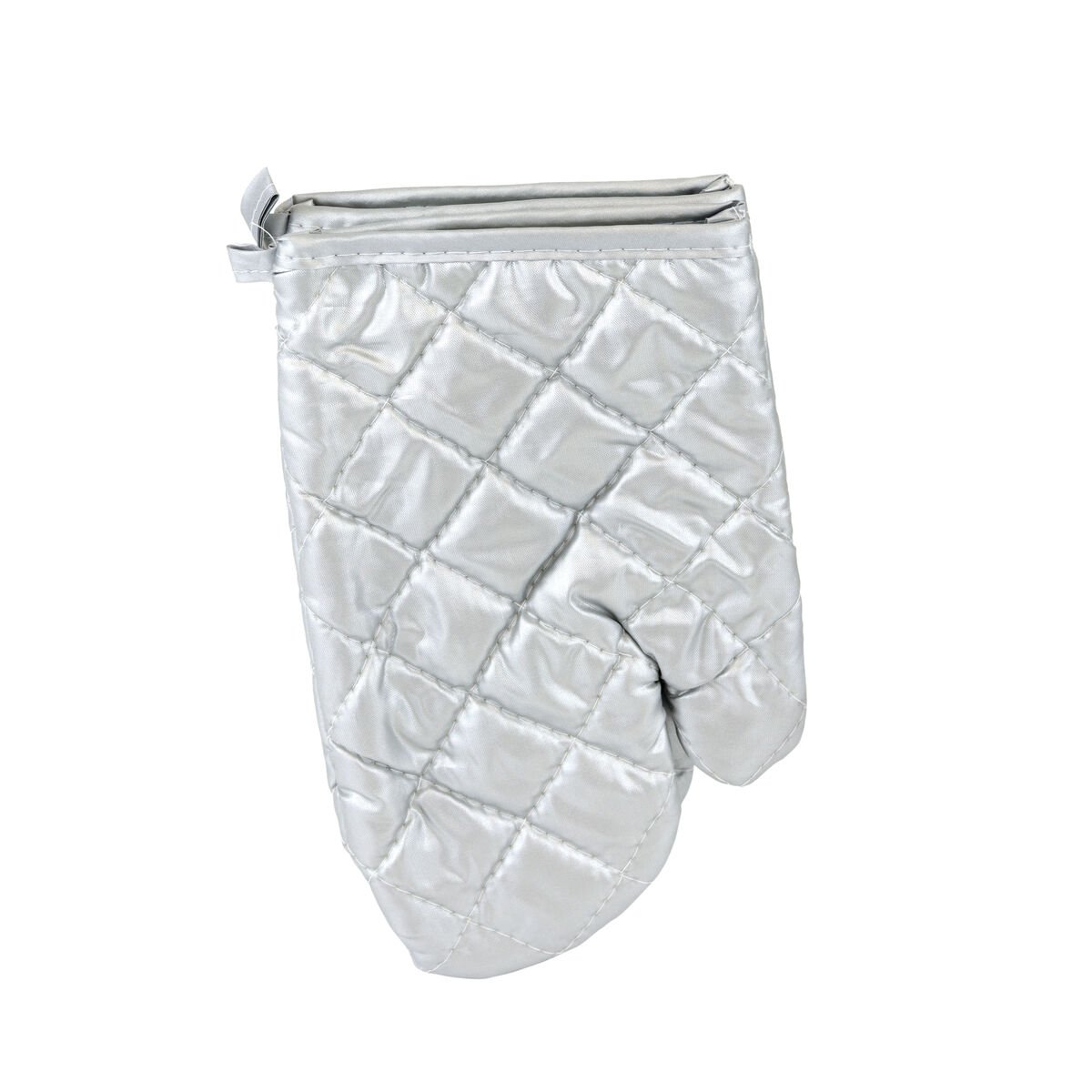Oven Mitt Quttin Silver 25 x 16 x 24 cm Set 2 Pieces (24 Units)